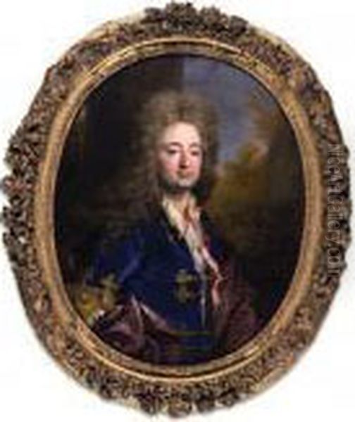 Portrait Of A Gentleman Oil Painting by Nicolas de Largillierre