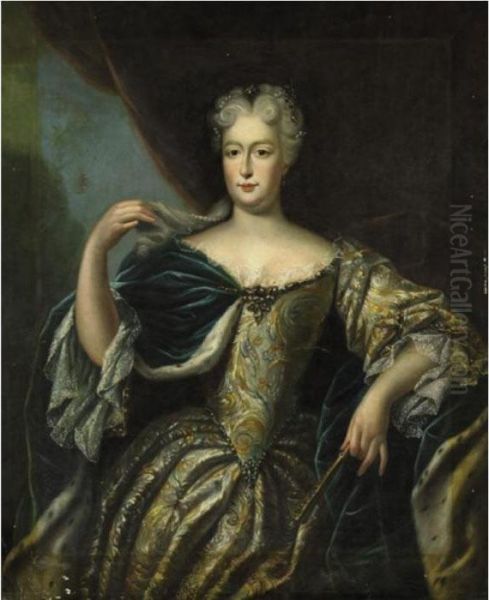 Portrait Of A Lady Oil Painting by Nicolas de Largillierre