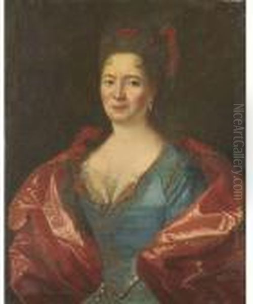 Portrait De Femme En Buste Oil Painting by Nicolas de Largillierre