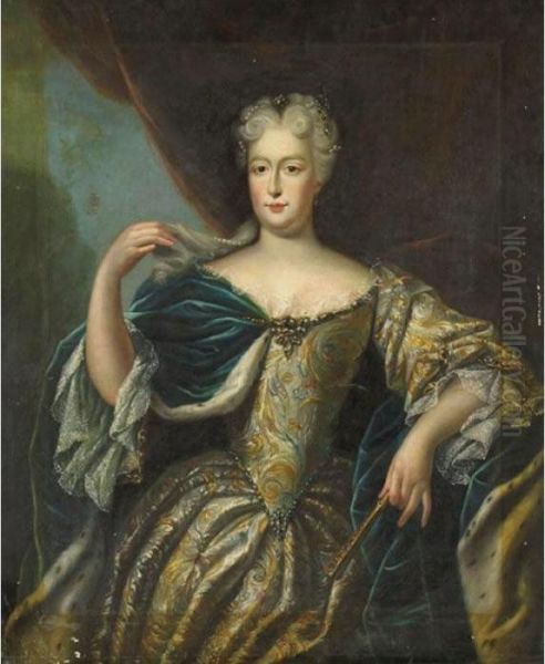 Portrait Of A Lady Oil Painting by Nicolas de Largillierre