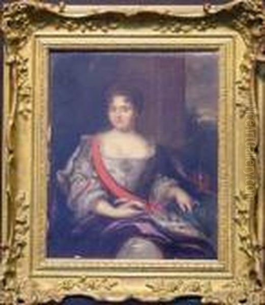 Portrait Of A Woman Of Nobility Oil Painting by Nicolas de Largillierre