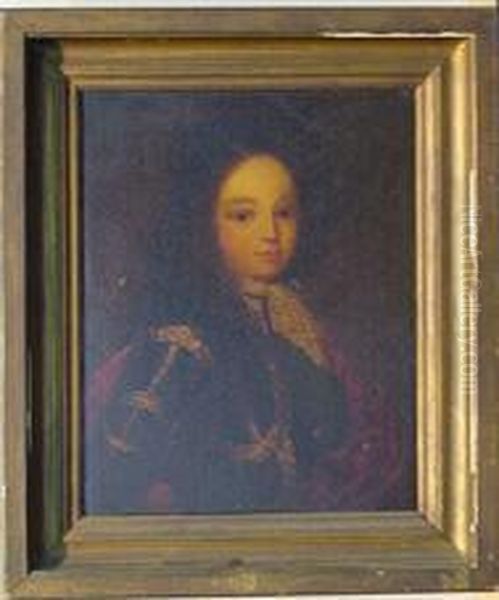 Portrait Of Louis Auguste Du Bourbon Oil Painting by Nicolas de Largillierre