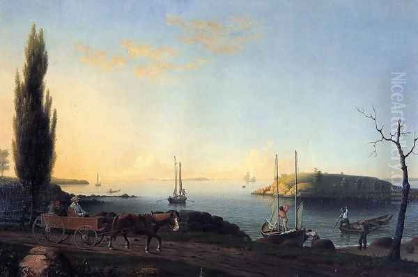 Good Harbor Beach, Cape Ann Oil Painting by Fitz Hugh Lane