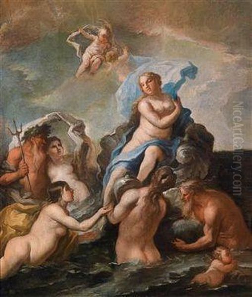 Dertriumph Der Galatea Oil Painting by Paolo di Matteis