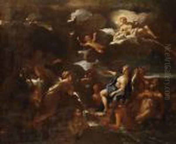 Trionfo Di Galatea Oil Painting by Paolo di Matteis