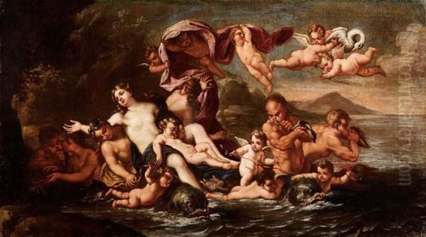 Trionfo Di Galatea Oil Painting by Paolo di Matteis