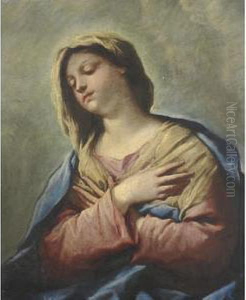 Property From A Private Collection, New York
 

 
 
 

 
 The Virgin Annunciate Oil Painting by Paolo di Matteis