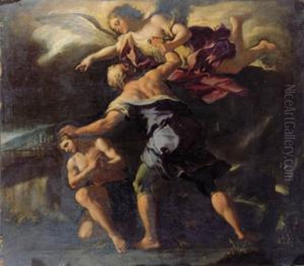 The Sacrifice Of Isaac Oil Painting by Paolo di Matteis