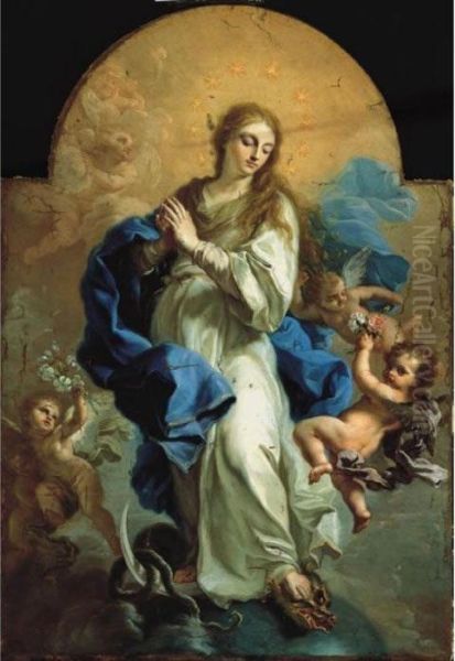 Immacolata Concezione Oil Painting by Paolo di Matteis