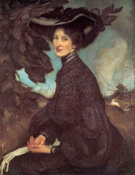 Miss Thea Proctor Oil Painting by George Lambert