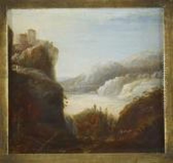 Paysage Au Cavalier Oil Painting by Joos De Momper