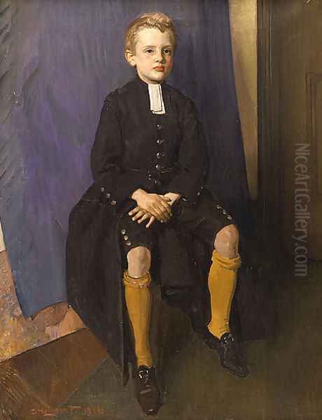 Constant Lambert as a Blue-coat boy Oil Painting by George Lambert