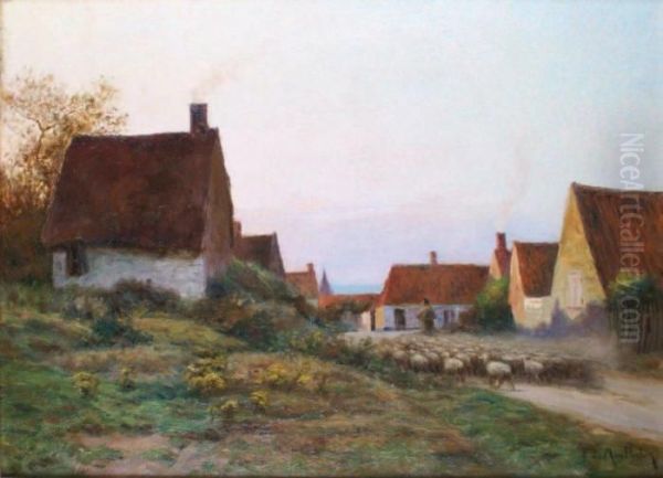 Wissant Oil Painting by Francois Richard De Montholon