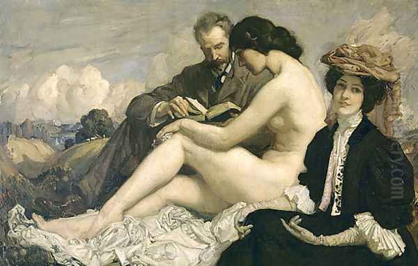 The sonnet Oil Painting by George Lambert