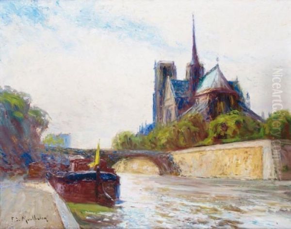 Paris Oil Painting by Francois Richard De Montholon