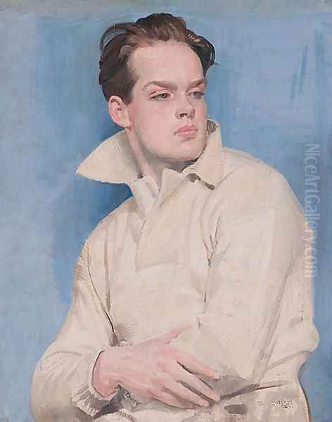 The half-back (Maurice Lambert) Oil Painting by George Lambert