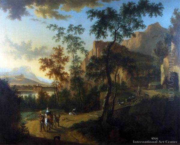 Landscape Oil Painting by Frederick De Moucheron