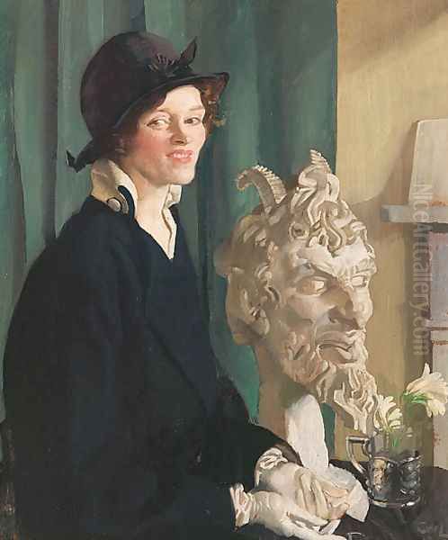 The smile of Pan Oil Painting by George Lambert