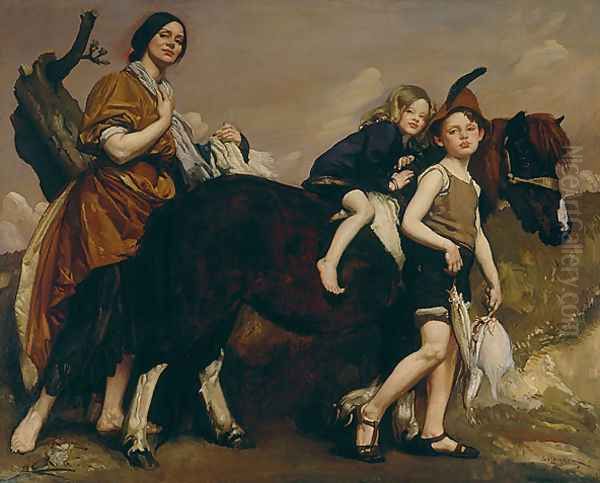 Holiday in Essex Oil Painting by George Lambert