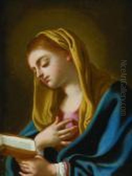 Madonna In Preghiera Oil Painting by Francesco de Mura