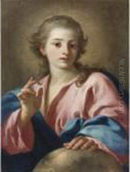 Gesu Benedicente Oil Painting by Francesco de Mura