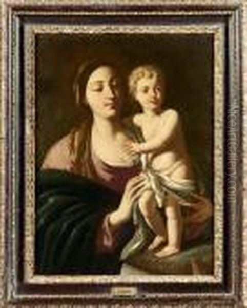 Madonna e Bimbo Oil Painting by Francesco de Mura