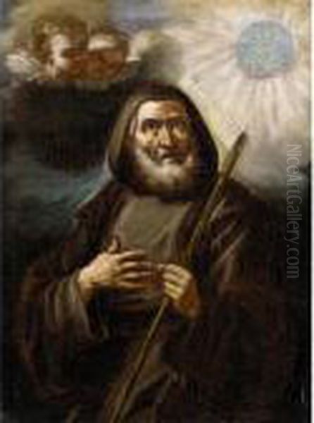 Saint Francis Di Paola Oil Painting by Francesco de Mura