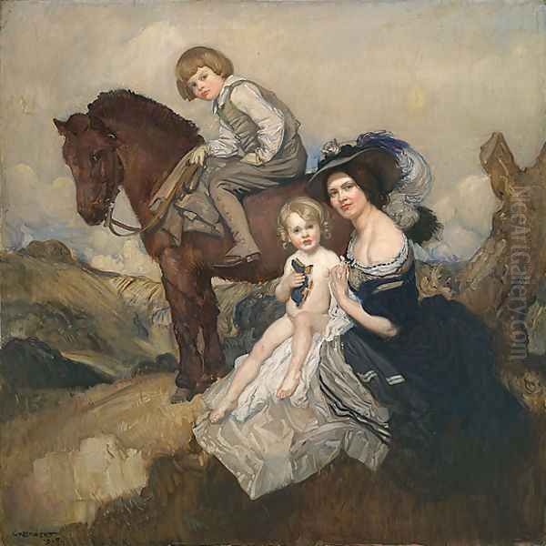 Portrait group (family group) Oil Painting by George Lambert