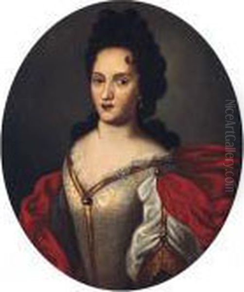 Portrait Of A Lady Oil Painting by Francesco de Mura