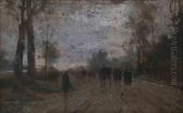 Boulevard Di Parigi Oil Painting by Giuseppe de Nittis