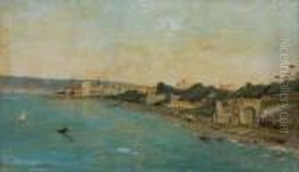 Portici Oil Painting by Giuseppe de Nittis