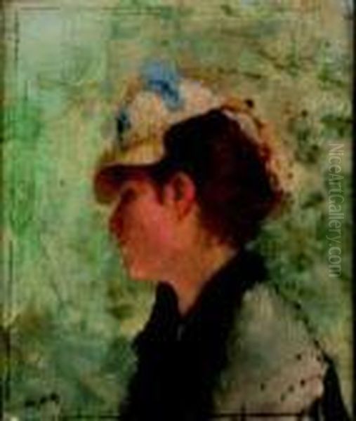 Ritratto Di Signora Oil Painting by Giuseppe de Nittis