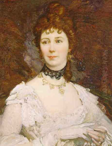 Portrait of Annie Proctor Oil Painting by George Lambert