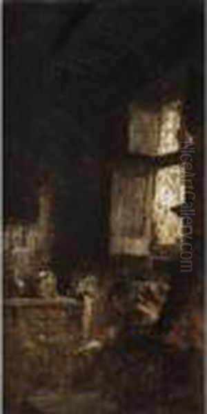 The Light Through The Window Oil Painting by Giuseppe de Nittis