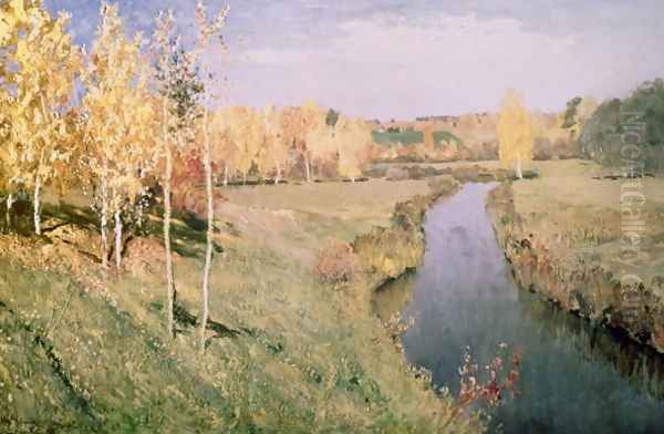 Golden Autumn, 1895 Oil Painting by Isaak Ilyich Levitan