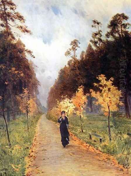 Autumn day. Sokolniki, 1879 Oil Painting by Isaak Ilyich Levitan