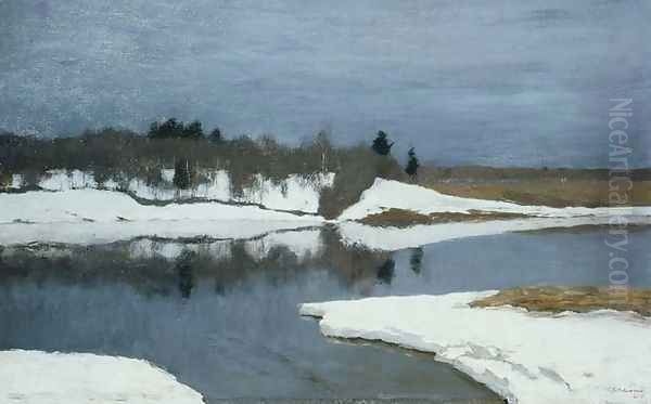 Early Spring, 1898-99 Oil Painting by Isaak Ilyich Levitan