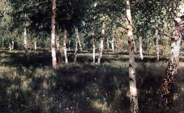 Birch Copse, 1889 Oil Painting by Isaak Ilyich Levitan