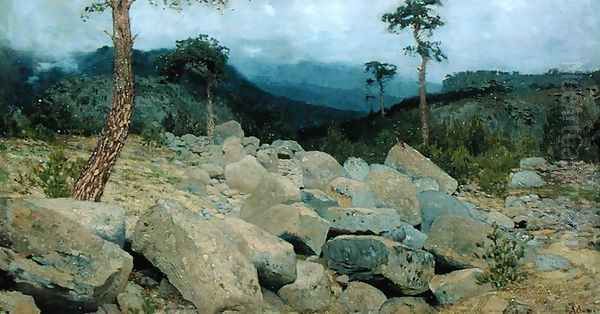 In the Crimean Mountains, 1886 Oil Painting by Isaak Ilyich Levitan