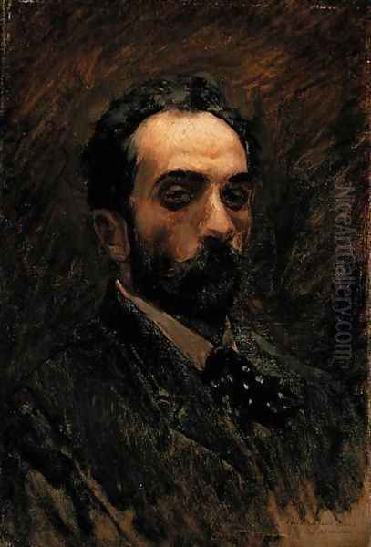 Self Portrait, 1890s Oil Painting by Isaak Ilyich Levitan