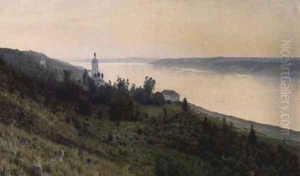 Cold Landscape, 1889 Oil Painting by Isaak Ilyich Levitan