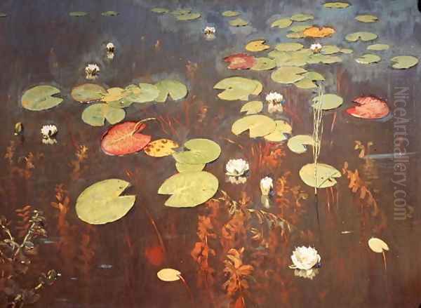 Water Lilies 1895 Oil Painting by Isaak Ilyich Levitan