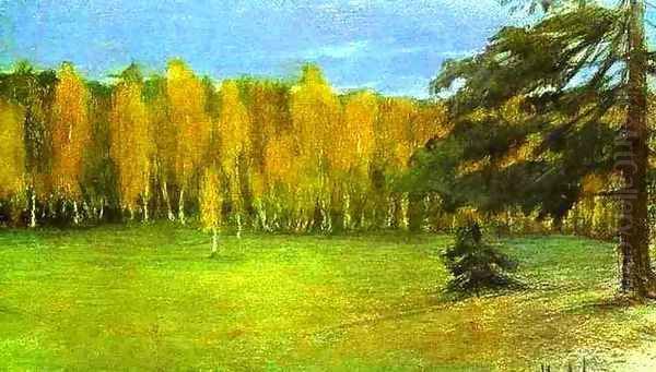 Autumn Landscape 1890 1899 Oil Painting by Isaak Ilyich Levitan