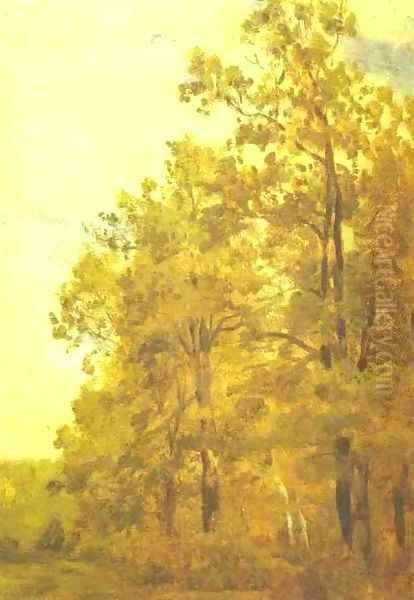 Edge of a Forest Study 1882 Oil Painting by Isaak Ilyich Levitan