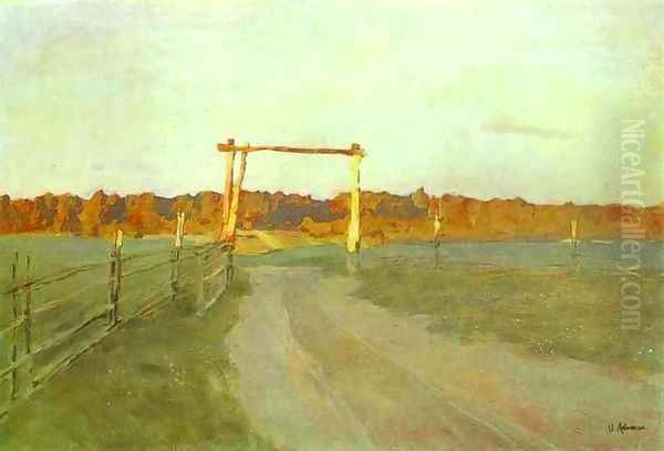 Summer Evening 1899 Oil Painting by Isaak Ilyich Levitan