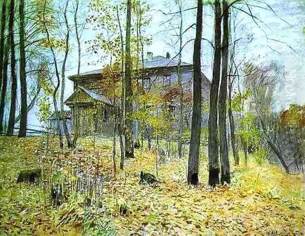 Autumn The Manor 1894 Oil Painting by Isaak Ilyich Levitan