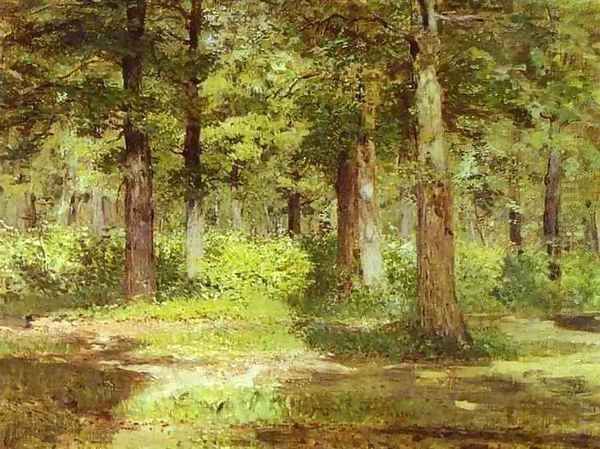 Sunny Day 1883 1884 Oil Painting by Isaak Ilyich Levitan