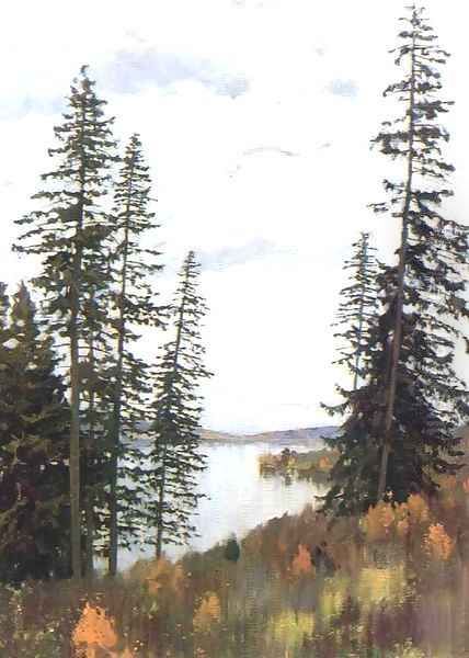 In the North 1896 Oil Painting by Isaak Ilyich Levitan