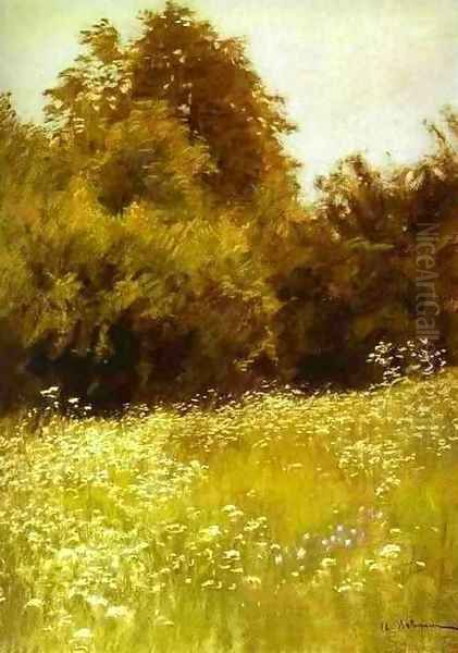 Meadow on the Edge of a Forest 1898 Oil Painting by Isaak Ilyich Levitan