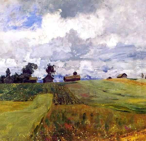 Stormy day 1897 Oil Painting by Isaak Ilyich Levitan